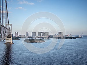 Odaiba View From Rainbow Bridge, Tokyo, Japan, South Route